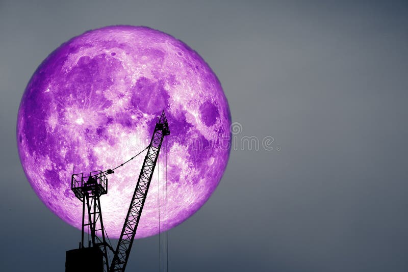 purple moon on colorful cloud and on night sky stock images purple moon on colorful cloud and on night sky stock images