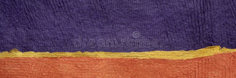 Purple And Orange Abstract Paper Landscape Stock Image Image Of