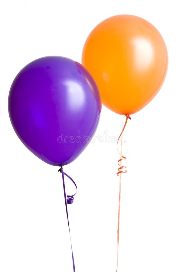 Purple and Orange Balloon