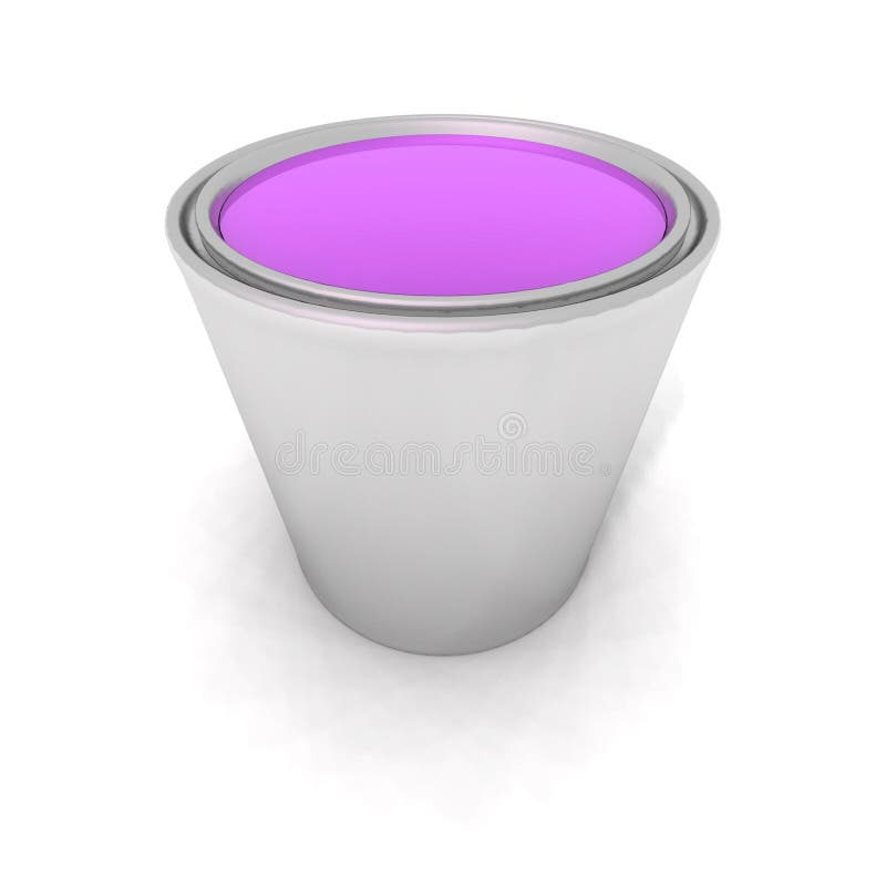 Purple paint can stock illustration. Illustration of painting 8462730