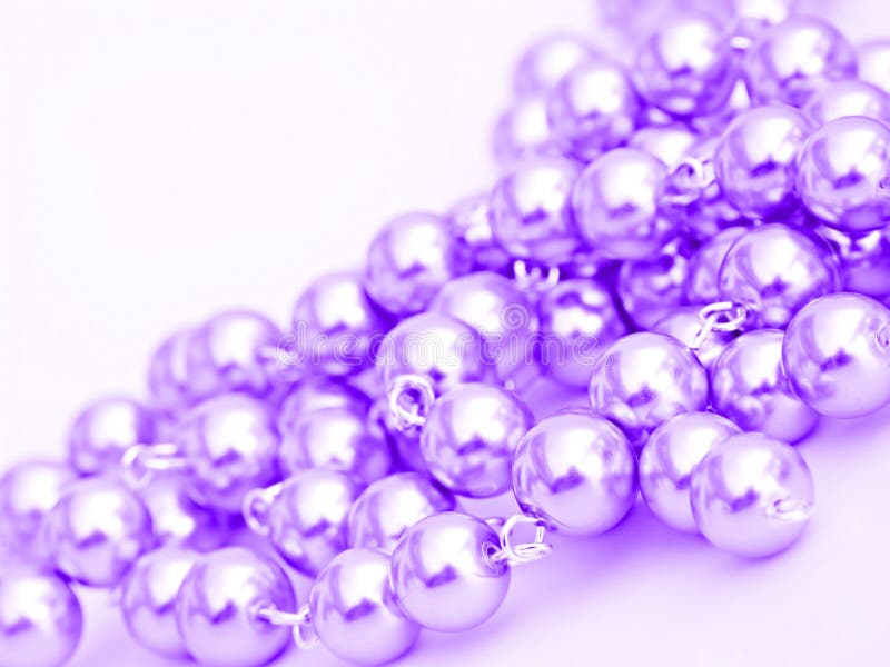 Purple pearls. stock photo. Image of pearl, colors, bead 2895972