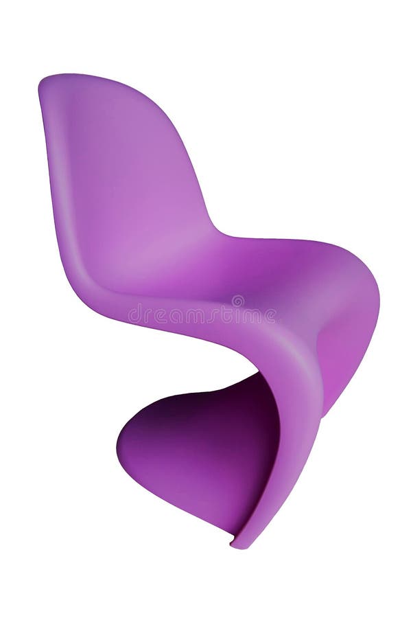 Purple Plastic Chair stock image. Image of play, colourful 5532481