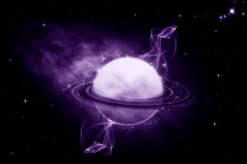 Purple Saturn Stock Illustration - Image: 51397950