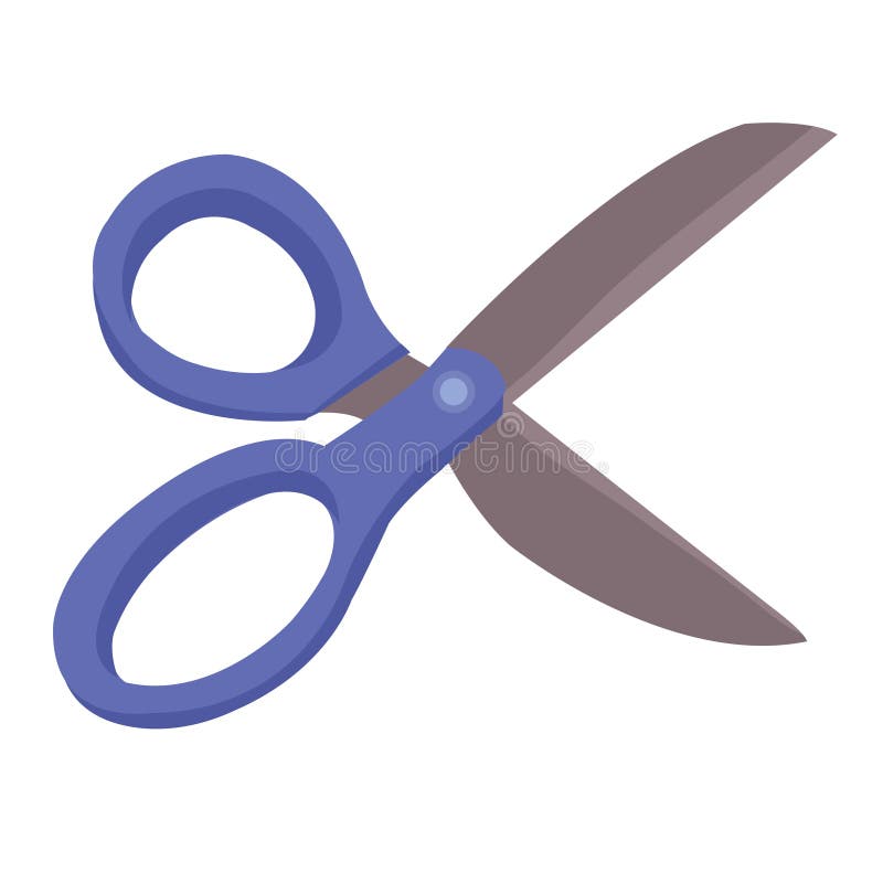 Purple scissors 2 icon - Free purple scissor icons