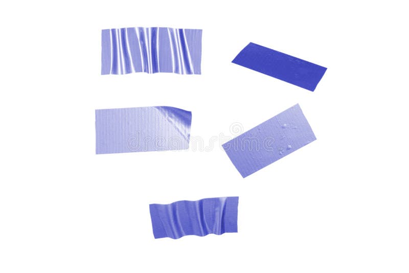 Purple Scotch Tape Pieces Isolated Stock Image Image of adhesive