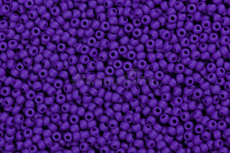 Purple seed beads. stock image. Image of glass, petite 109663119