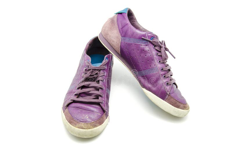 Purple shoes stock photo. Image of isolated, extreme - 31291484