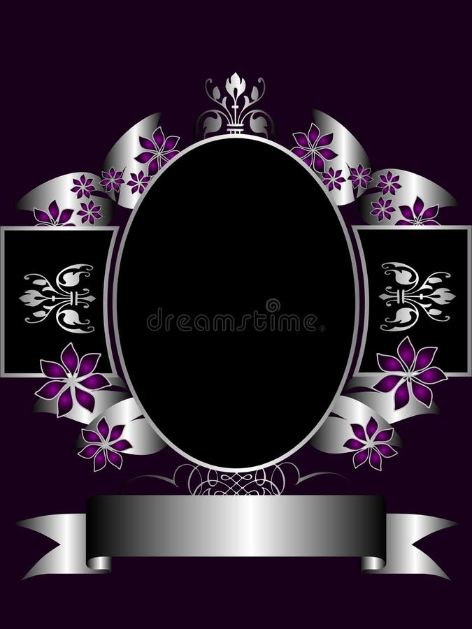 Silver Purple Background