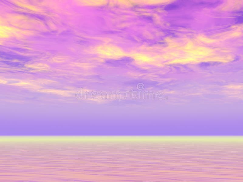 Purple Skies stock illustration. Illustration of vacation 1253197