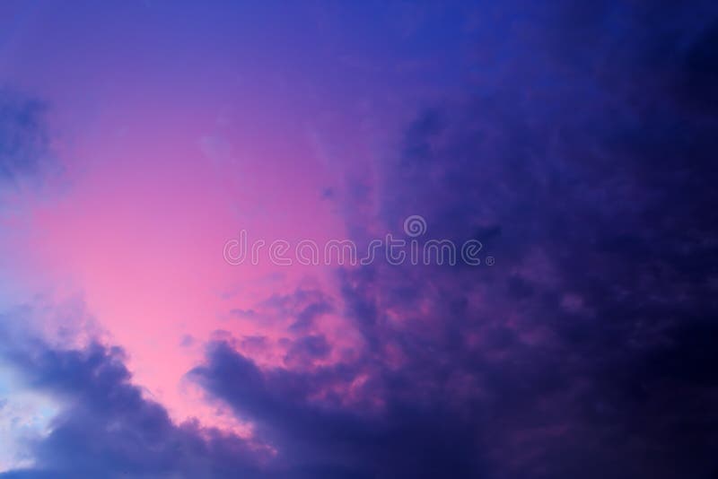 Purple sky after sunset stock photo. Image of atmosphere 50613022