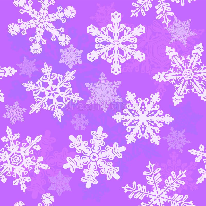 Pretty purple snowflake