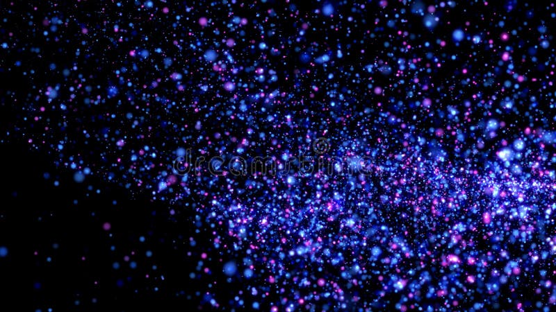 Purple stardust particles, computer generated image royalty free stock images