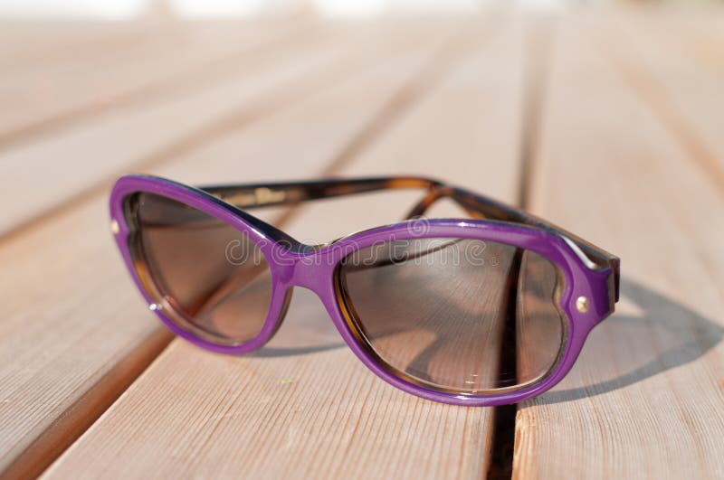 Purple sunglasses stock photo. Image of shades, feminine 44232348