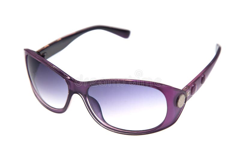 Purple Sunglasses Isolated on White Background Stock Image Image of