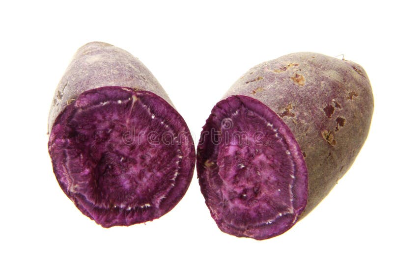 Purple Sweet Potato Leaves Grow In The Grass Stock Image Image of