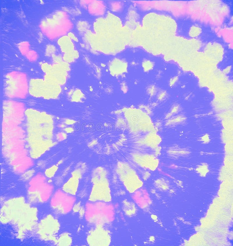 Purple Tie Dye Effects. Circle Old Style Stock Image - Image of flower ...