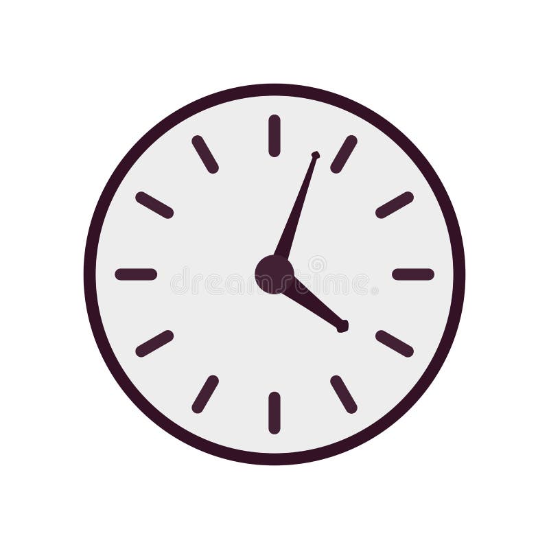 Purple clock icon stock illustration. Illustration of clock 34020083