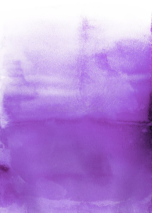 purple water color Abstract grunge watercolor hand painting background on white