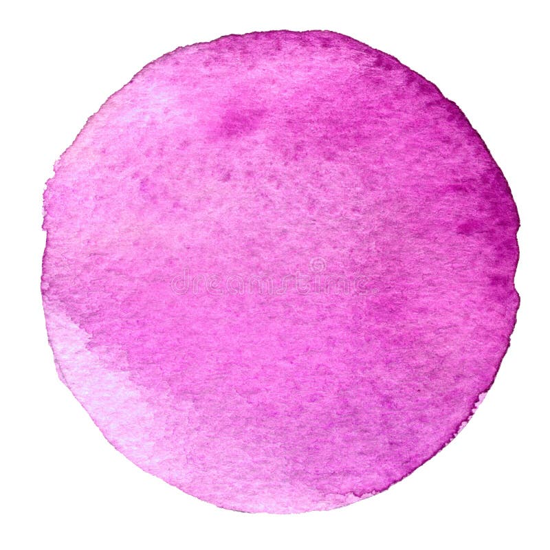 Purple Watercolor Circle Stain With Paper Texture Design Element