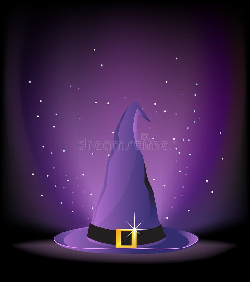 Purple witch hat