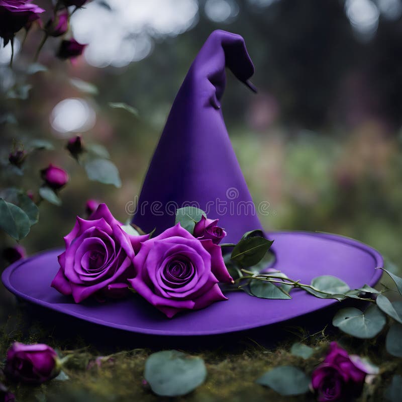 Purple Witch Hat vector illustration