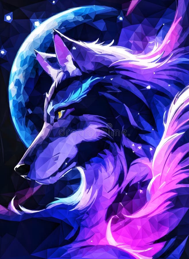 Purple wolf anime gacha life HD phone wallpaper  Peakpx