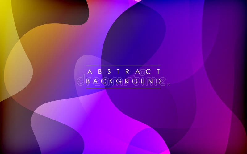 Purple Yellow Gradient Color Abstract Light Background. Modern Background Concept Stock Vector