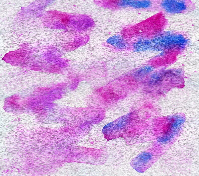 Purpleblau verschwommenes Zackengrab senkrechte Pinselstriche auf hellem Hintergrund. Imitation von Aquarell- oder Ölgemälden. vektor abbildung