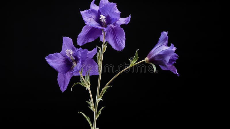 Purpur-blomma stock illustrationer