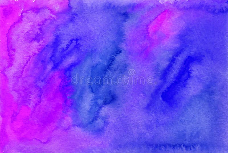 Purpurowa akwarela malujący wektorowy tło