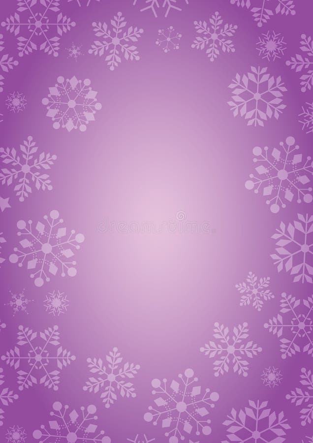 Purpurowy tło z płatek śniegu granicą ilustracji Purpurowy tło z płatek śniegu granicą ilustracji