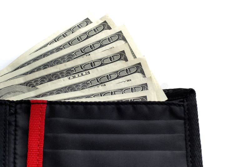 Purse with dollars stock photo. Image of finance, giving 24926978