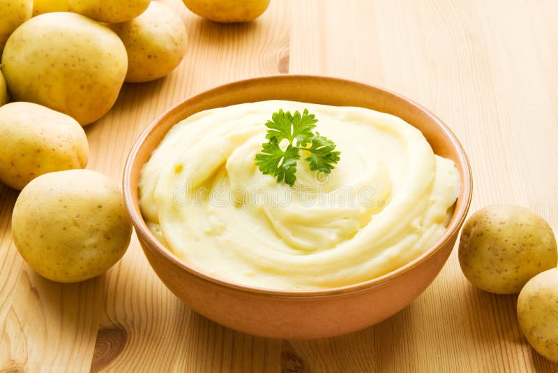 Purè di patate fotografia stock