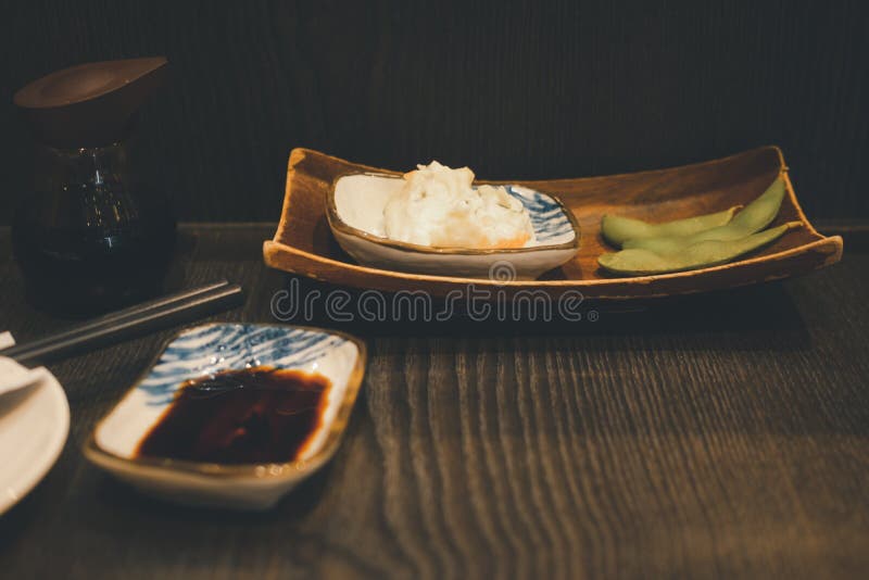 Puré de batata e feijão-de-amã salgado fotografia de stock royalty free