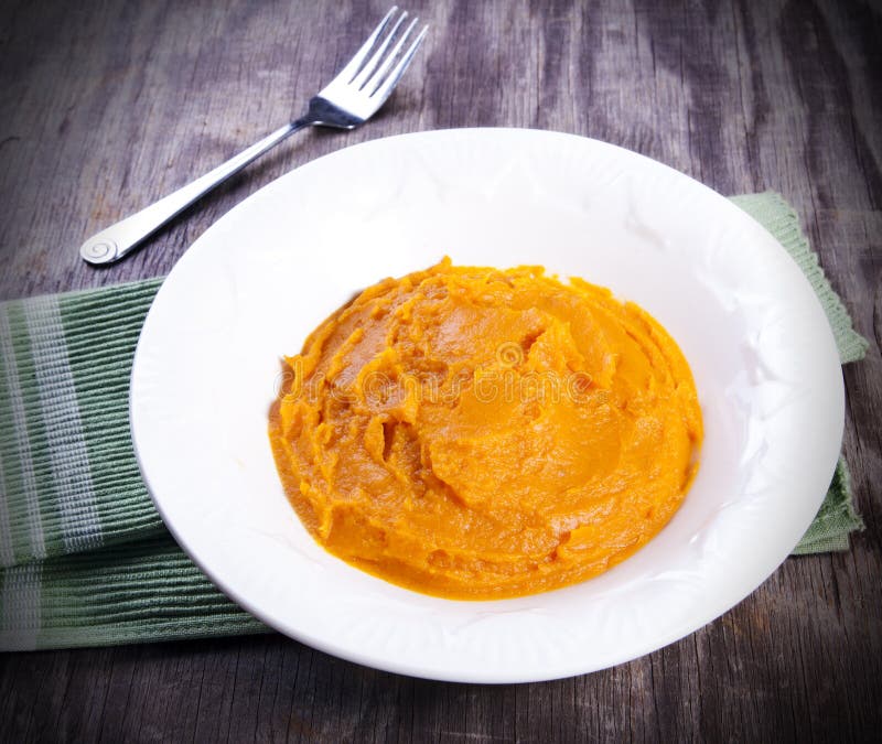 Purée de patate douce image libre de droits Purée de patate douce image libre de droits