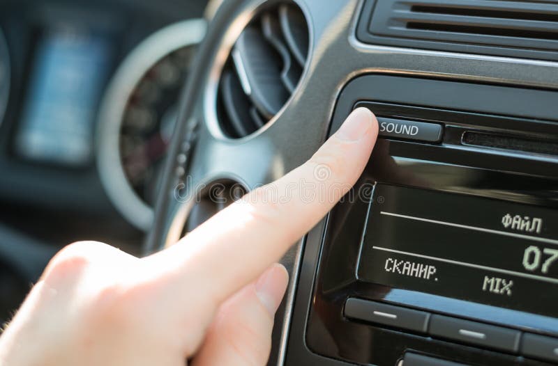 Push the button stock photo