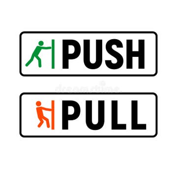 Push–Pull Marketing Strategy Icon , Vector Illustration Stock Vector - Illustration of people, business: 305780225