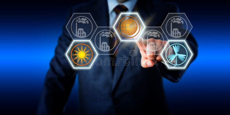 Pushing Geothermal Power At Center Of Energy Turn stock photography