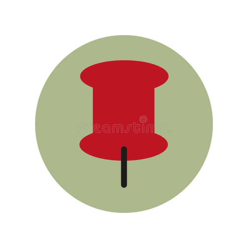 Vector pictogramă pișpin. imagine în miniatură roșie. fundal verde deschis. simbol aprovizionare birou. stock illustration