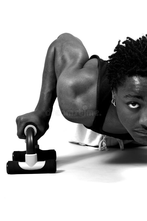 Pushups in Schwarzweiss lizenzfreie stockbilder Pushups in Schwarzweiss lizenzfreie stockbilder