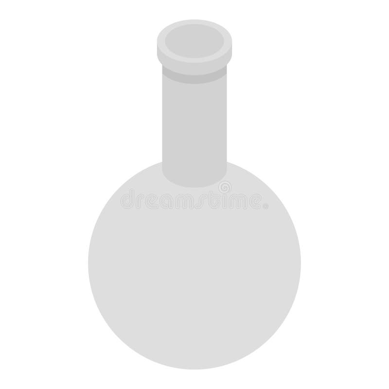 Pusta ikona pojemnika chemicznego, styl izometryczny ilustracja wektor