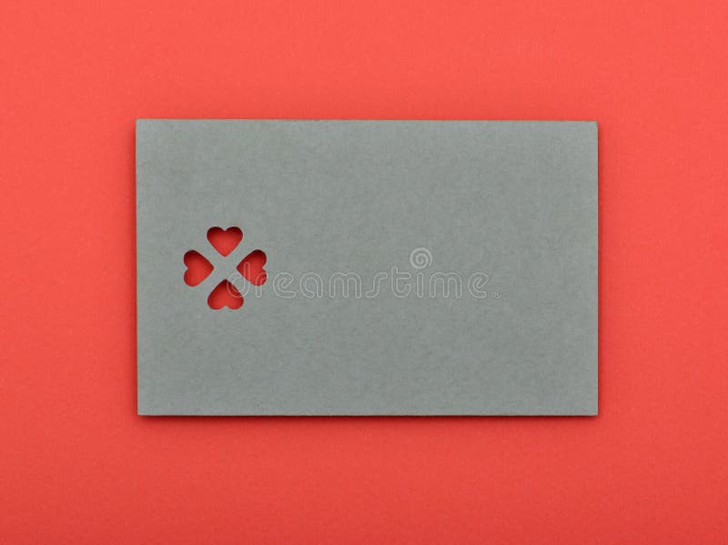 Pusta valentine karta zdjęcia stock