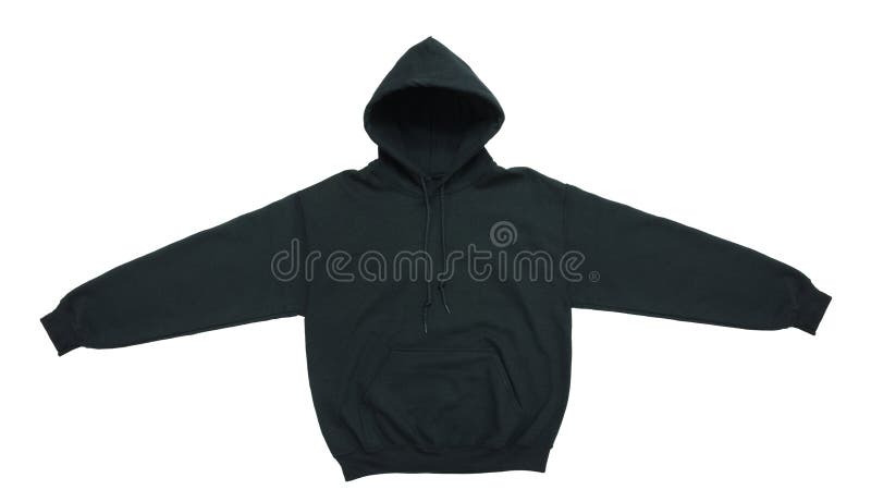 Pustego hoodie bluzy sportowa koloru czerni frontowy widok zdjęcie royalty free Pustego hoodie bluzy sportowa koloru czerni frontowy widok zdjęcie royalty free