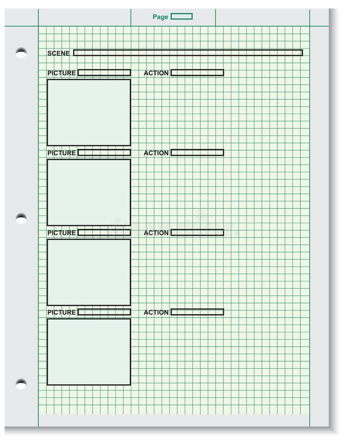 Pustego miejsca ekranowy storyboard ilustracja wektor Pustego miejsca ekranowy storyboard ilustracja wektor