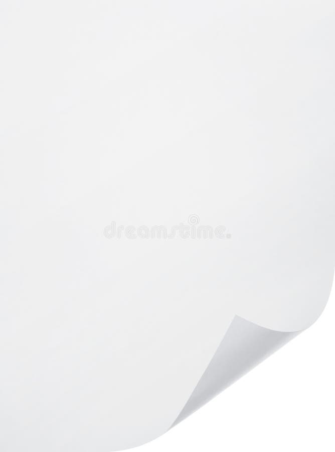 Pustego papieru prześcieradło fotografia stock