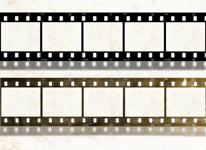 pustego projekta elementów filmu nowi starzy lampasy ilustracja wektor pustego projekta elementów filmu nowi starzy lampasy ilustracja wektor