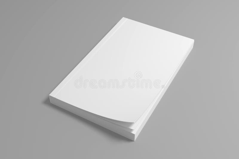 Pusty 3D odpłaca się miękkiej pokrywy książki mockup royalty ilustracja
