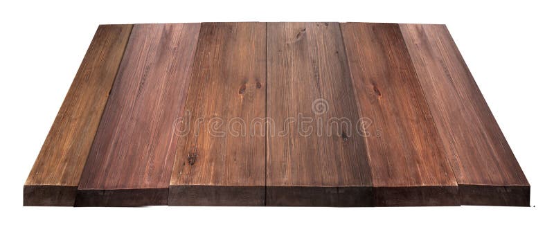Pusty drewniany stołowy wierzchołek
