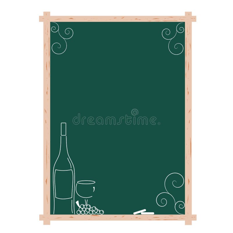 pusty listy menu wino ilustracji pusty listy menu wino ilustracji