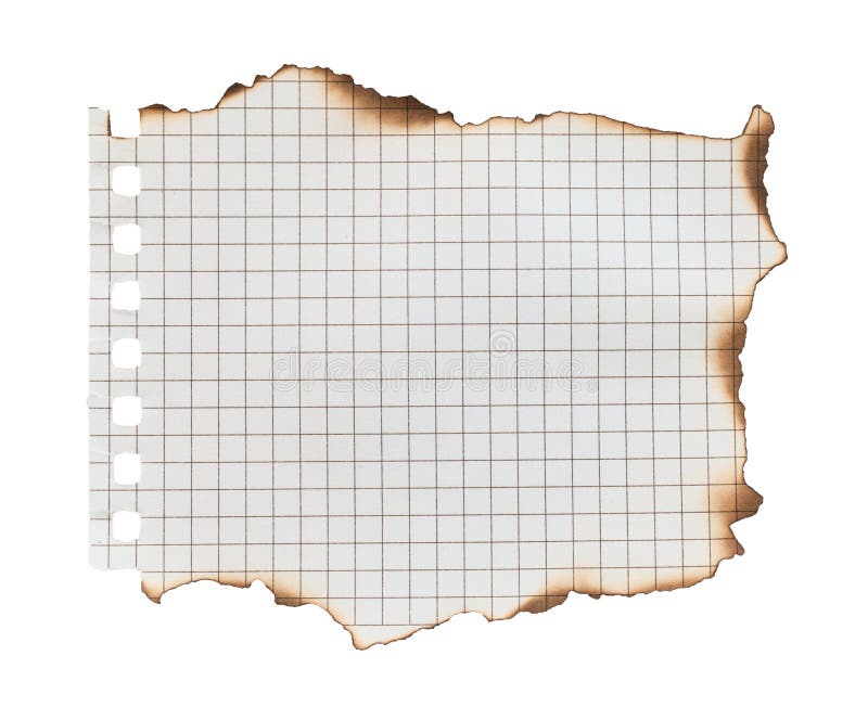 Pusty papier z notebooka wyizolowany na przezroczystym tle. Koncepcja pustego papieru pakietu Office fotografia stock